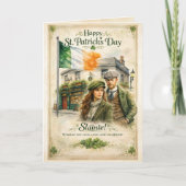 Gelukkig St. Patrick's Dag kaart | Vintage Iers (Voorkant)