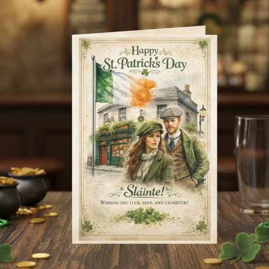 Gelukkig St. Patrick's Dag kaart | Vintage Iers