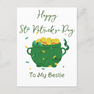 Gelukkig St. patrick's dag Lucky Shamrocks Simple Feestdagenkaart