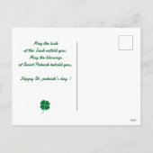 Gelukkig St. patrick's dag Lucky Shamrocks Simple Feestdagenkaart (Achterkant)
