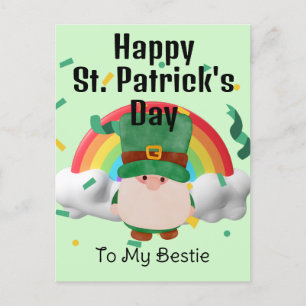 Gelukkig St. patrick's dag Lucky Shamrocks Simple Feestdagenkaart