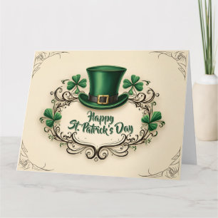 Gelukkig St. Patrick's Dag Shamrock Ontwerp Kaart