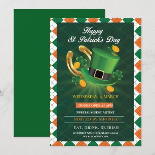 Gelukkig St. Patrick's Day Feest Kaart
