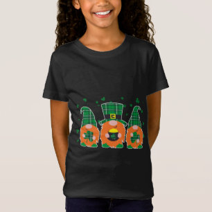 Gelukkig St. Patrick's Day Funny Three Gnomes Hold T-shirt