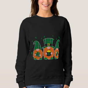 Gelukkig St. Patrick's Day Funny Three Gnomes Hold Trui
