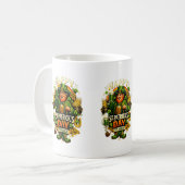 Gelukkig St. Patrick's Day Groene Shamrock Mok – I (Voorkant links)