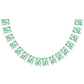 Gelukkig St. Patrick's Day. Lucky Clover. Vlaggetjes (Alle)