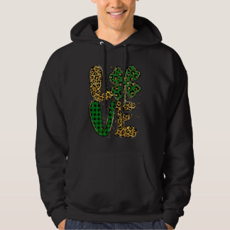 Gelukkig St. Patrick's Day Luipaard Lucky Shamrock Hoodie