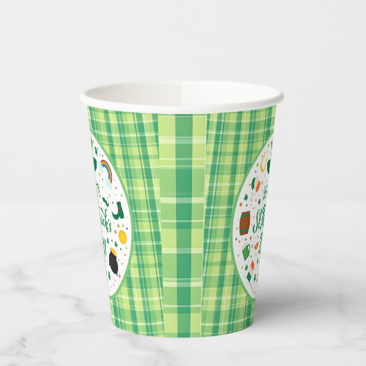 Gelukkig St. Patrick's Day Party Papieren Bekers (Links)