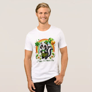 Gelukkig St. Patrick's Heren  Tri-Blend Shirt