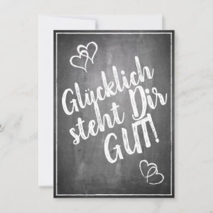Gelukkig staat je goed! - in krijtbordstijl