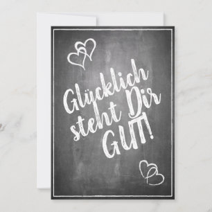 Gelukkig staat je goed! - in krijtbordstijl