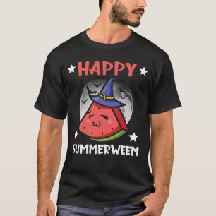 Gelukkig Summerween Zomer Watermeloen Jack T-Shirt