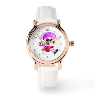 Gelukkig Swingend Meisje Horloge