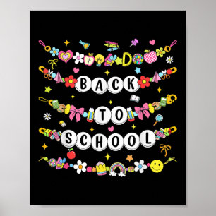 Gelukkig Terug Naar School Armband Eerste Dag Van Poster