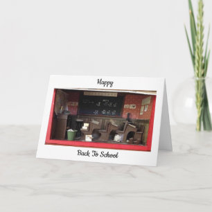 Gelukkig terug naar school kaart