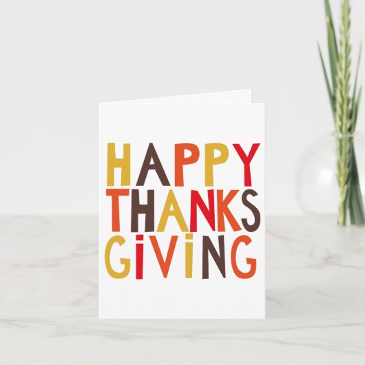 Gelukkig Thanksgiving! (Voorkant)