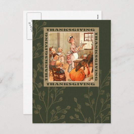 Gelukkig Thanksgiving.  Briefkaarten (Voorkant / Achterkant)