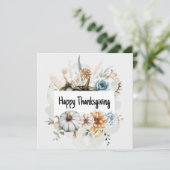 gelukkig thanksgiving feestdagenkaart (Staand voorkant)