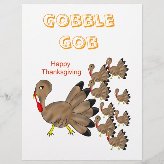 Gelukkig Thanksgiving Flyer (Voorkant)