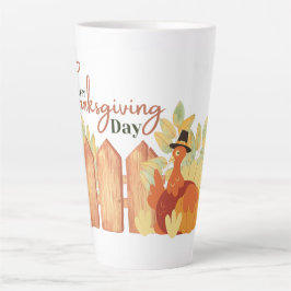 gelukkig thanksgiving herfst latte mok