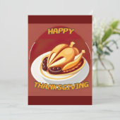 gelukkig thanksgiving kaart (Staand voorkant)