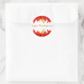 Gelukkig Thanksgiving! Ronde Sticker (Tas)