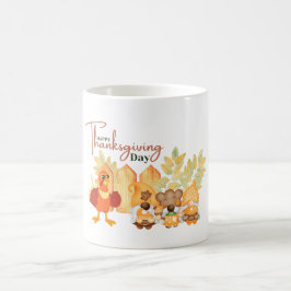 Gelukkig Thanksgiving Schattige Cadeau Koffiemok