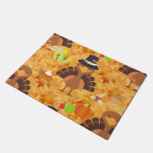 gelukkig thanksgiving turkey doormat door mat (Schuin)