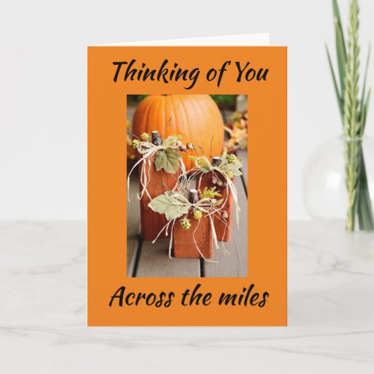 GELUKKIG THANKSGIVING VAN "OVER DE MIJLEN" FEESTDAGEN KAART (Voorkant)