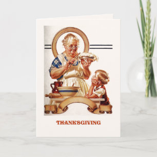 Gelukkig Thanksgiving. Wenskaarten Feestdagen Kaart
