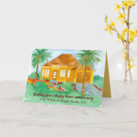 Gelukkig Thuisjubileum Van Makelaar Palm Bomen