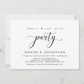 Gelukkig tot in de eeuwigheid elopement-feest, min kaart (Voorkant)