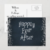 Gelukkig Tot In De Eeuwigheid Huwelijk of Jubileum Aankondigingskaart (Voorkant / Achterkant)