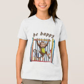 gelukkig Tri-Blend shirt (Voorkant)