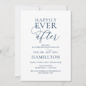 Gelukkig trouwdiner en feest na de bruiloft kaart (Voorkant)