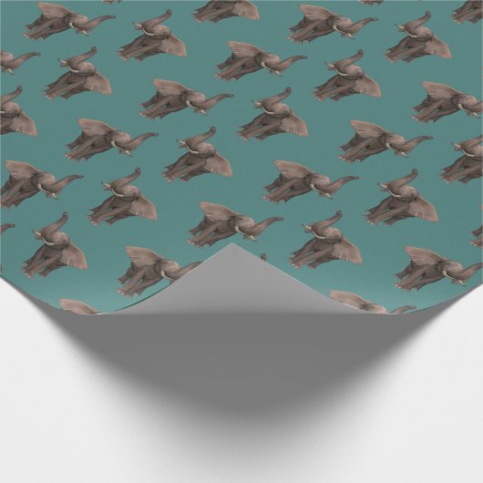 Gelukkig Trumpeting Elephant Cadeaupapier (Hoek)