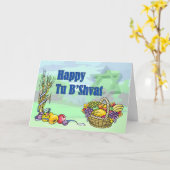 Gelukkig Turkije B'Shvat Kaart (Gele Bloem)