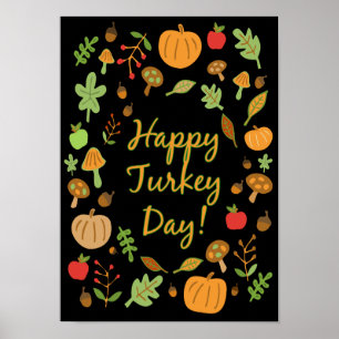 Gelukkig Turkije Dag! Poster