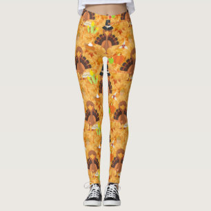 gelukkig turkije met dank leggings