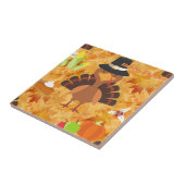 gelukkig turkije met dank tegeltje (Zijkant)