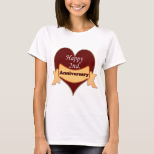 Gelukkig tweede. Verjaardag T-shirt