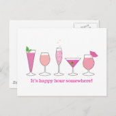 gelukkig uur briefkaart (Voorkant / Achterkant)