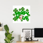 Gelukkig uur poster (Thuiskantoor)
