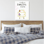 Gelukkig uur thuis canvas afdruk (Insitu (Slaapkamer))
