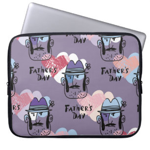 Gelukkig Vaderdag. Collectie - unieke groet Laptop Sleeve