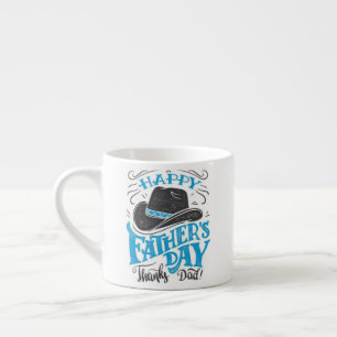 Gelukkig vaderdag dank je vader espresso kop