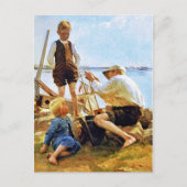 Gelukkig Vaderdag. Fine Art Briefkaart (Voorkant)