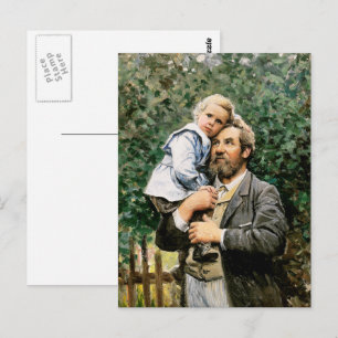 Gelukkig Vaderdag. Fine Art Briefkaart