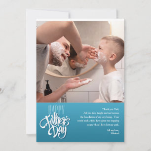 Gelukkig Vaderdag Fotokaart Feestdagenkaart